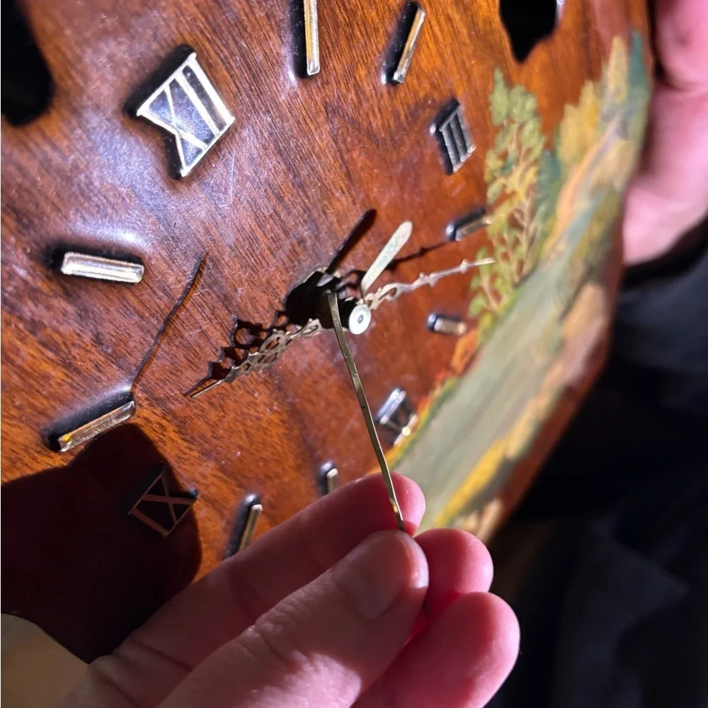 Vintage Michigan Clock Hand-painted clock unique